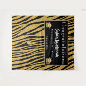 Graduate Backdrop Gold Zebra Streifen Wandteppich (Vorderseite (Horizontal))
