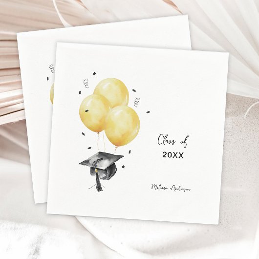Graduate Balloons Serviette