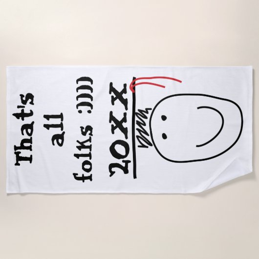 Graduate Beach Handtuch (Vorderseite)