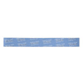 Graduate Beruflich Cornflower Blue Name & Date Satinband (Vorderseite)