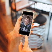 Graduate Black and White Modern Simple Foto Einladung