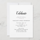 Graduate Black Block Multi Foto Graduation Party Einladung (Rückseite)