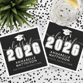 Graduate Black Graduation Serviette