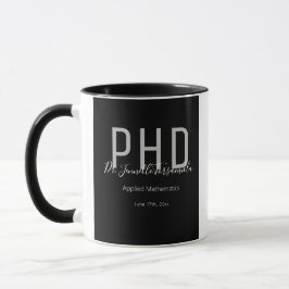 Graduate Black Name Degree PhD Tasse