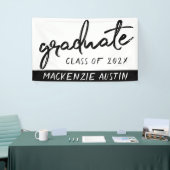 Graduate Black Script | Klassischer Keepake mit de Banner (Messeveranstaltung)