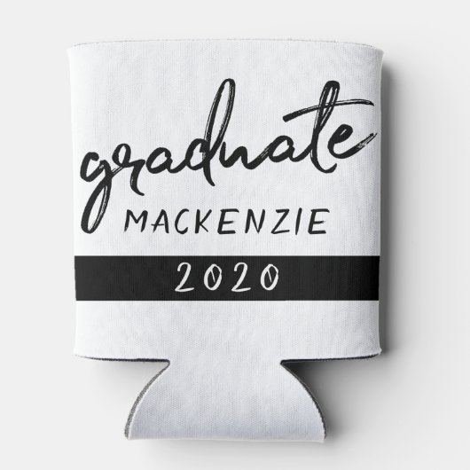 Graduate Black Script | Klassischer Keepake mit de Dosenkühler (Rückseite)