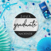Graduate Black Script | Klassischer Keepake mit de Pappteller (Party)