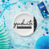 Graduate Black Script | Klassischer Keepake mit de Pappteller (Party)