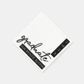 Graduate Black Script | Klassischer Keepake mit de Serviette (Ecke)