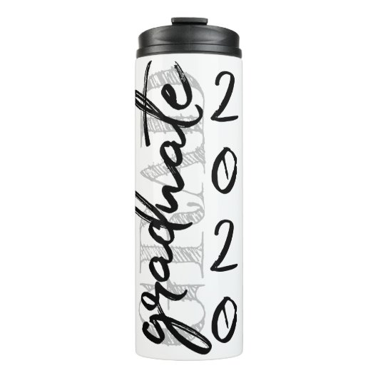 Graduate Black Script | Klassischer Keepake mit de Thermosbecher (Vorderseite)