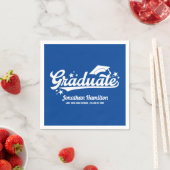 Graduate Blue Graduation Party Serviette (Beispiel)