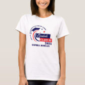 Graduate Blue White Abschluss Tri-Blend Shirt (Vorderseite)