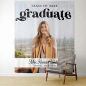 Graduate Boho Chic Trendy Class of 2025 Abschluss Wandteppich (Beispiel)