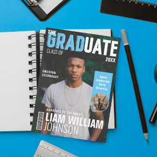 Graduate Bold Custom Grad Foto Magazine Cover Ankündigung