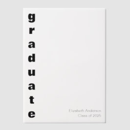 Graduate Bold Grad Class of 2025 Abschluss Pergament Einladungen