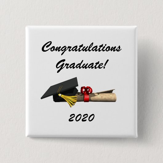 Graduate Button (Vorderseite)