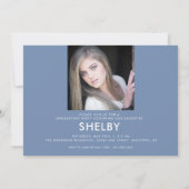 Graduate Calligraphy | 2 Foto Abschluss Einladung (Rückseite)