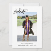 Graduate Calligraphy 2v Foto Ankündigung (Vorderseite)