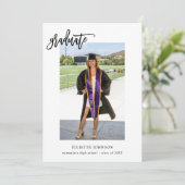 Graduate Calligraphy 2v Foto Ankündigung (Stehend Vorderseite)