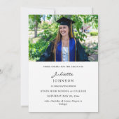 Graduate Calligraphy 2v Foto Ankündigung (Rückseite)