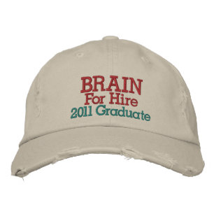 Graduate Cap - Gehirn für Miete ! Bestickte Baseballkappe
