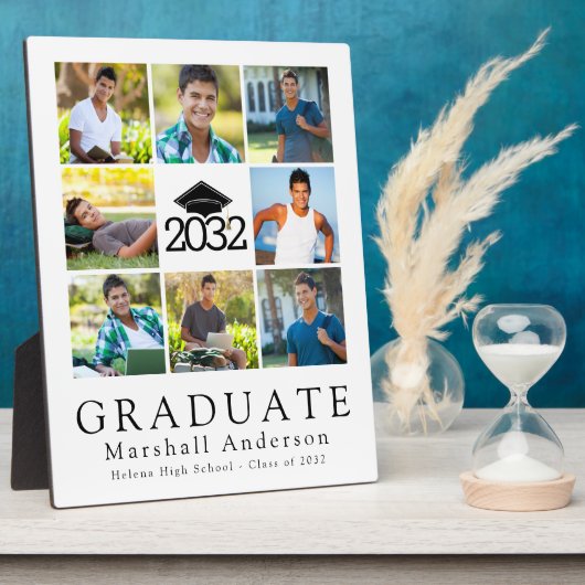 Graduate Cap Tassel Foto Collage Keepake Fotoplatte (Seite)