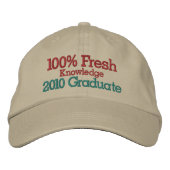 Graduate Cap von SRF - Fresh Knowledge ! Bestickte Kappe (Vorderseite)