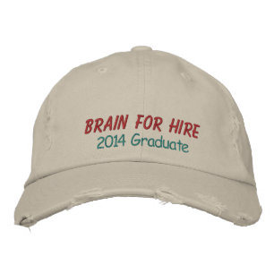 Graduate Cap von SRF - Gehirn für Miete ! Bestickte Kappe