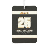 Graduate car Freshener, Grad, sport, Black, Boys Autolufterfrischer (Rückseite)