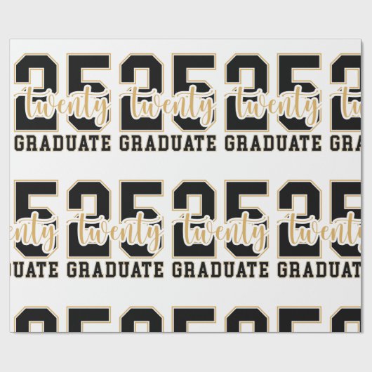 Graduate Celebration 2025 Geschenkpapier (Flach)