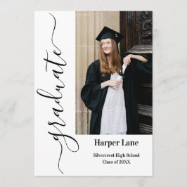 Graduate Celebration Party Invitation Hinweiskarte