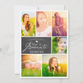 Graduate Chalkboard Graduierungsparty Einladung (Vorderseite)