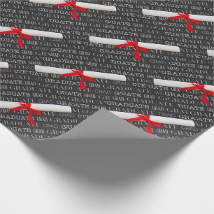 Graduate Chalkboard und Diplomthema Geschenkpapier