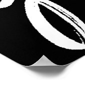 Graduate Chic Script | Einfach 3 Foto Keepake Poster (Ecke)