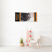 Graduate Class Black Orange Foto Abschluss Banne Banner (Insitu)