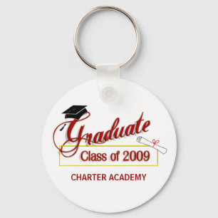 Graduate Class of 2009 Key Ring - Garnet and Gold Schlüsselanhänger