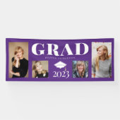 Graduate Class of 2023 lila Foto Banner (Horizontal)