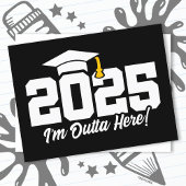 Graduate Class of 2025 Abschluss Senior 2025 Postkarte