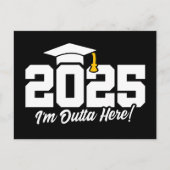 Graduate Class of 2025 Abschluss Senior 2025 Postkarte (Vorderseite)