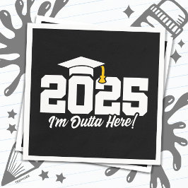 Graduate Class of 2025 Abschluss Senior 2025 Serviette