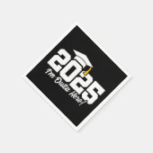 Graduate Class of 2025 Abschluss Senior 2025 Serviette (Ecke)