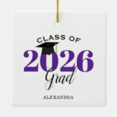 Graduate Class of 2025 Modernes Lila Keramikornament (Rückseite)