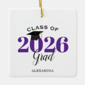 Graduate Class of 2025 Modernes Lila Keramikornament (Vorderseite)