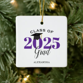 Graduate Class of 2025 Modernes Lila Keramikornament