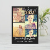 Graduate Class of 2025 Printable Einladung (Stehend Vorderseite)