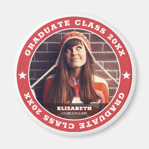 Graduate Class of 20XX Abschluss Foto Magnet