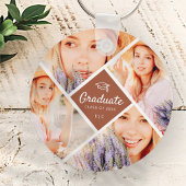 Graduate Class of 20XX Modern Graduation Cap Foto Schlüsselanhänger