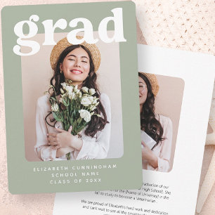 Graduate Class of 20XX Moderner Foto Abschluss Ankündigung