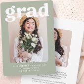 Graduate Class of 20XX Moderner Foto Abschluss Ankündigung