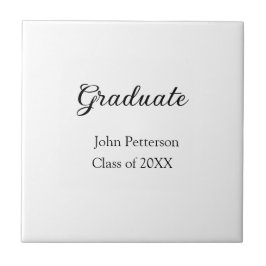 Graduate Class of 20XX simple minimale Abschluss m Fliese